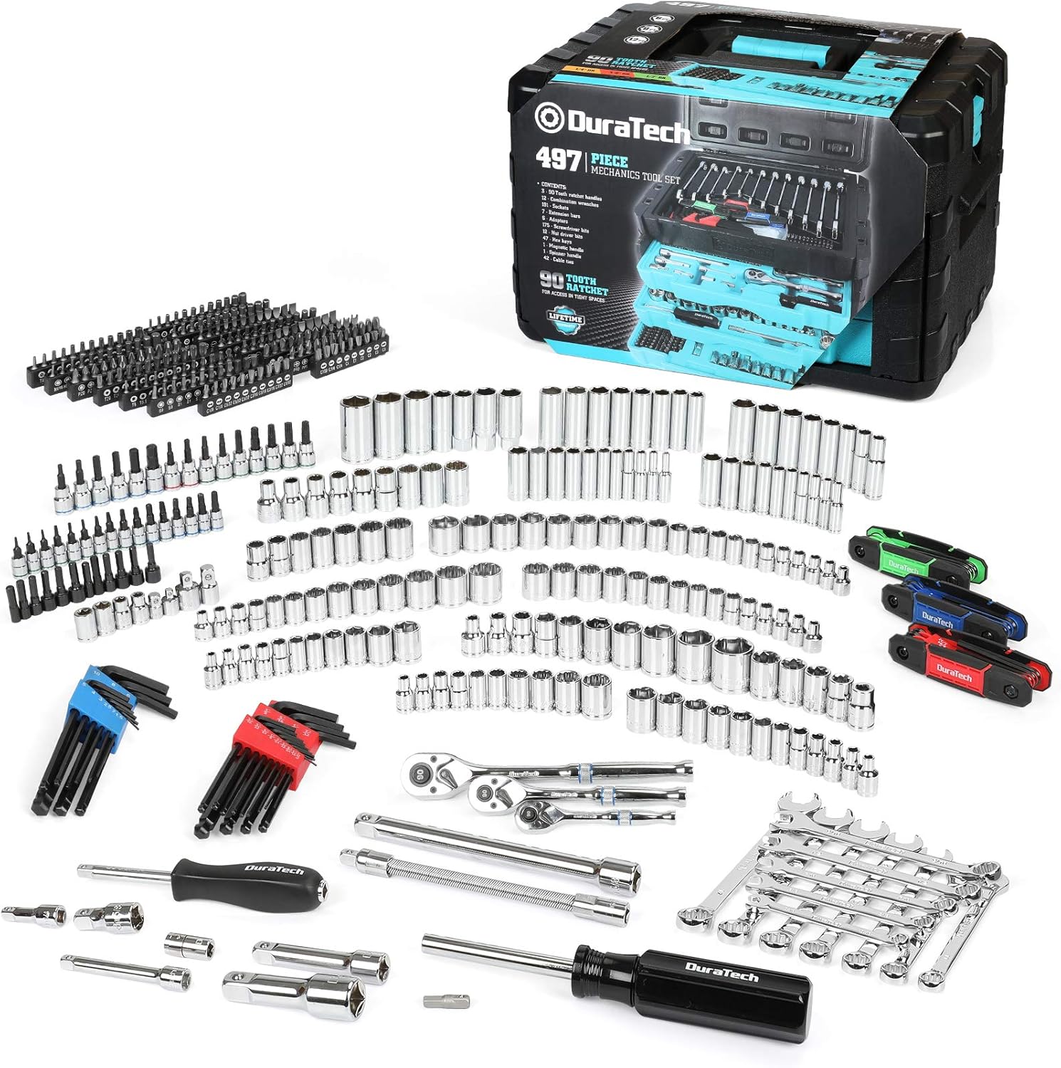 Duratech 497-Piece Mechanics Toolkit